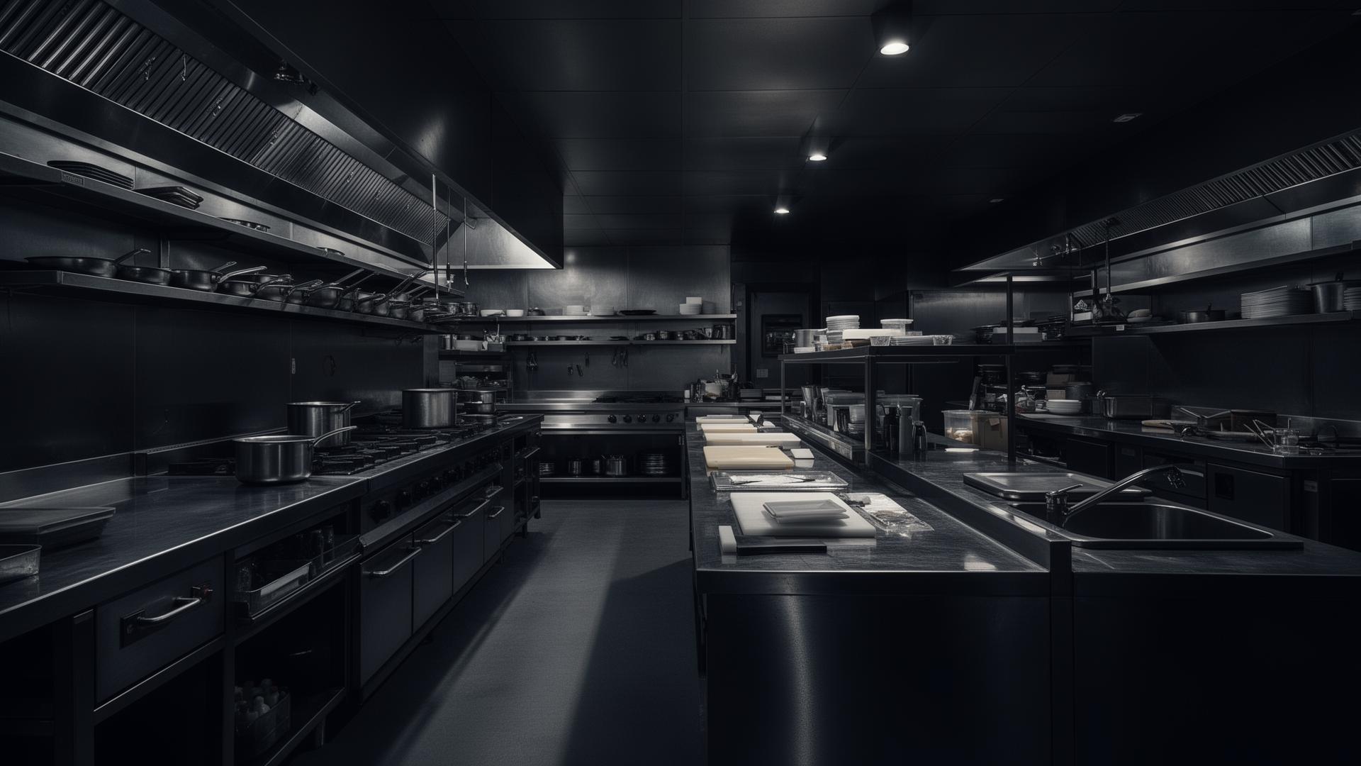 Pristine commercial kitchen